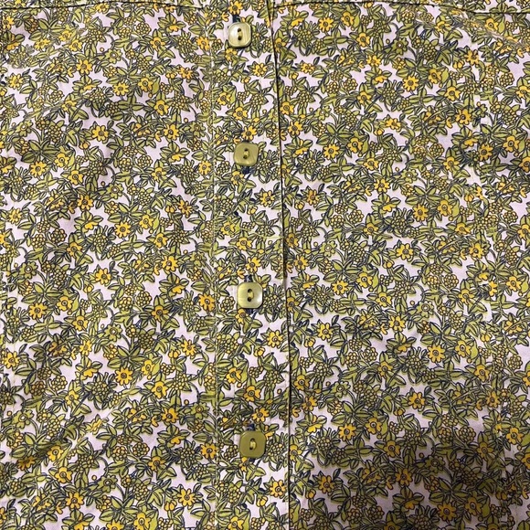 Vintage Floral Button Down Shirt Boho Granola - Picture 2 of 5